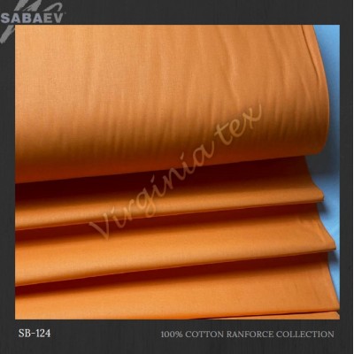 Material Bumbac Satinat Uni Engros - Stofa Lenjerii 240 cm Latime Producatori sb 124 orange
